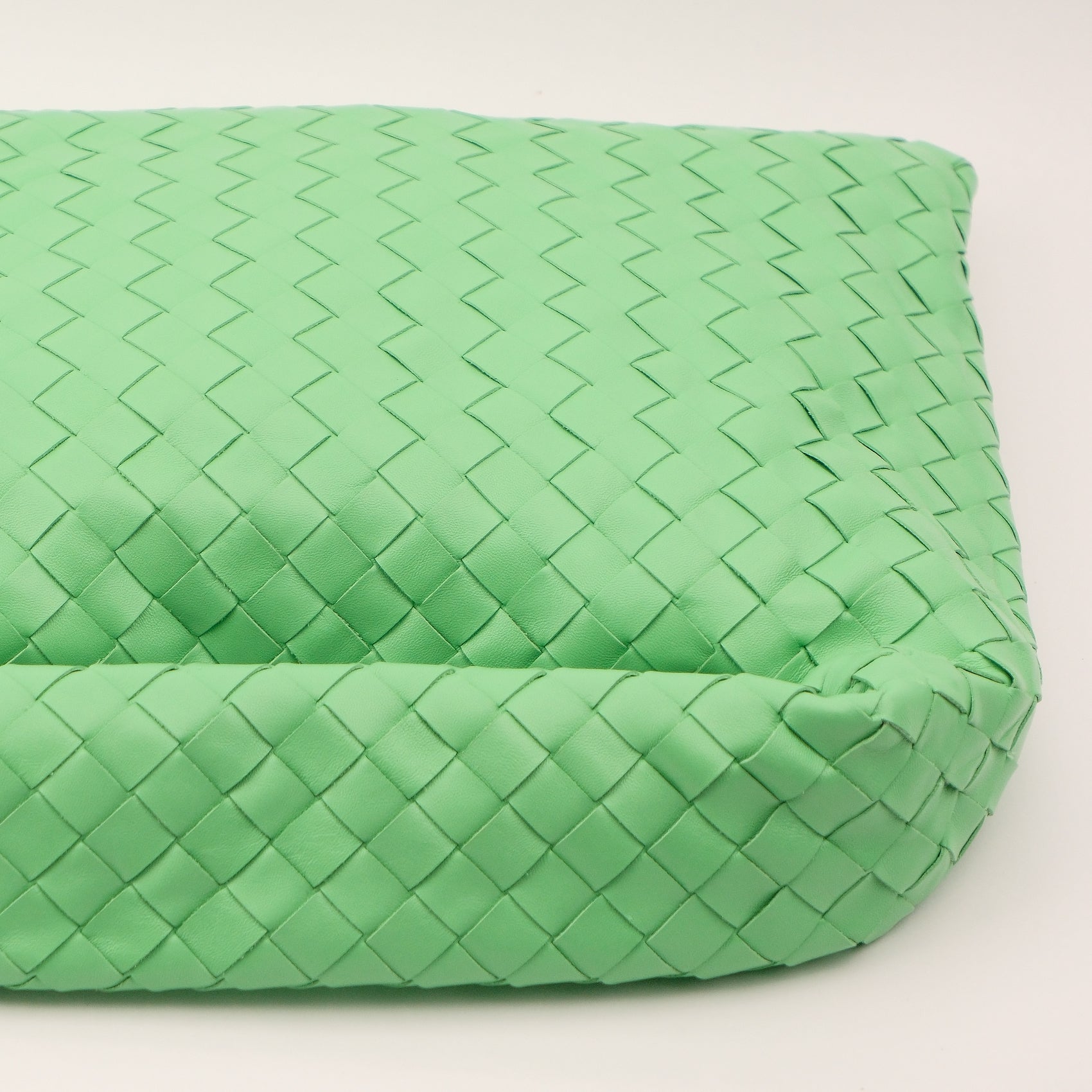 Bottega Veneta Intrecciato Hobo Shoulder Bag Nappa Leather Parakeet Green