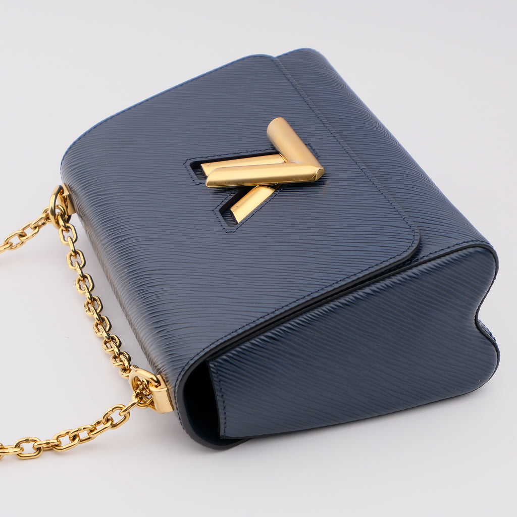 Louis Vuitton Twist MM Epi Leather Blue Shoulder Bag M53090