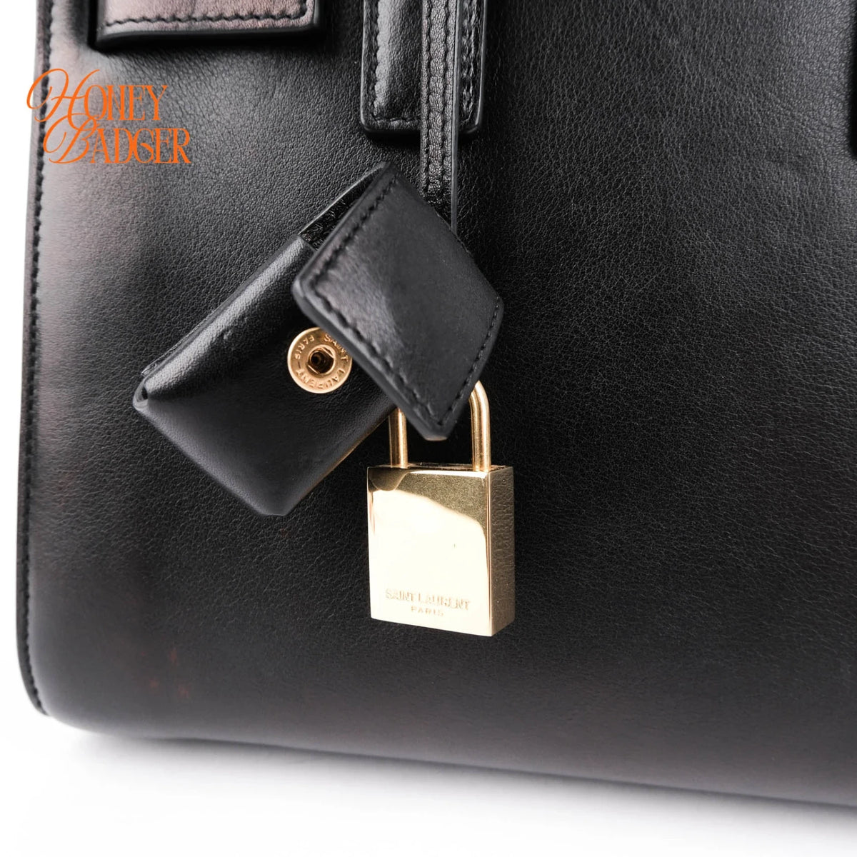 Saint Laurent Sac de Jour Nano Smooth Calfskin Black Bronze Hardware Rank A