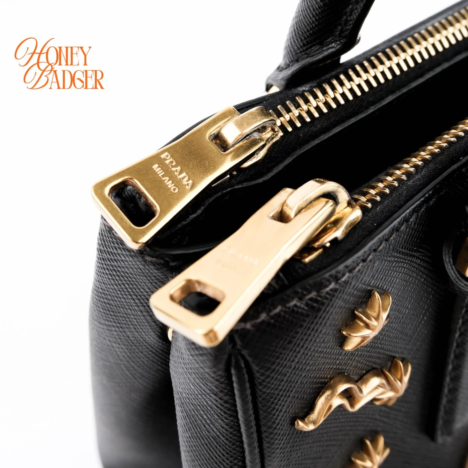 Prada Galleria Small Saffiano Leather Black Rank A