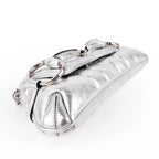 Gucci Horsebit 1955 Small Leather Silver Rank S