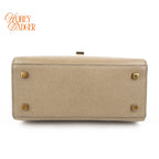 Valextra Iside Mini Millepunte Calfskin Beige Cachemire Gold Hardware Rank A