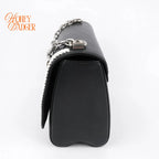 Louis Vuitton Twist MM Epi Leather Black White Braided Heart Rank A