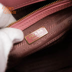 Prada Galleria Small Sakura Pink Saffiano Leather 2Way Bag Rank A