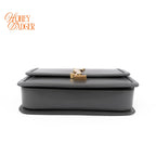 Saint Laurent Solferino Medium Satchel Bag Gray Smooth Leather Gold Hardware