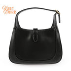 Gucci Jackie 1961 Mini Shoulder Bag Black Leather Gold Hardware 2WAY Bag