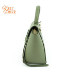 Celine Belt Bag Nano Grained Calfskin Sage Green Gold Hardware Rank A