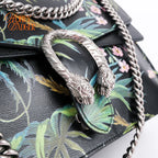 Gucci Dionysus Medium Tropical Print Leather Chain Shoulder Bag Rank A