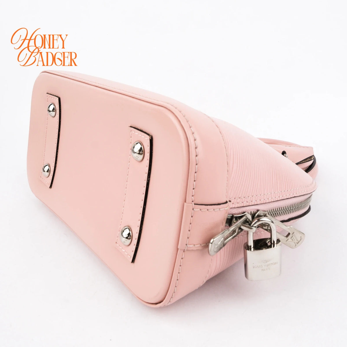 Louis Vuitton Alma BB Epi Leather Rose Ballerine Rank AB