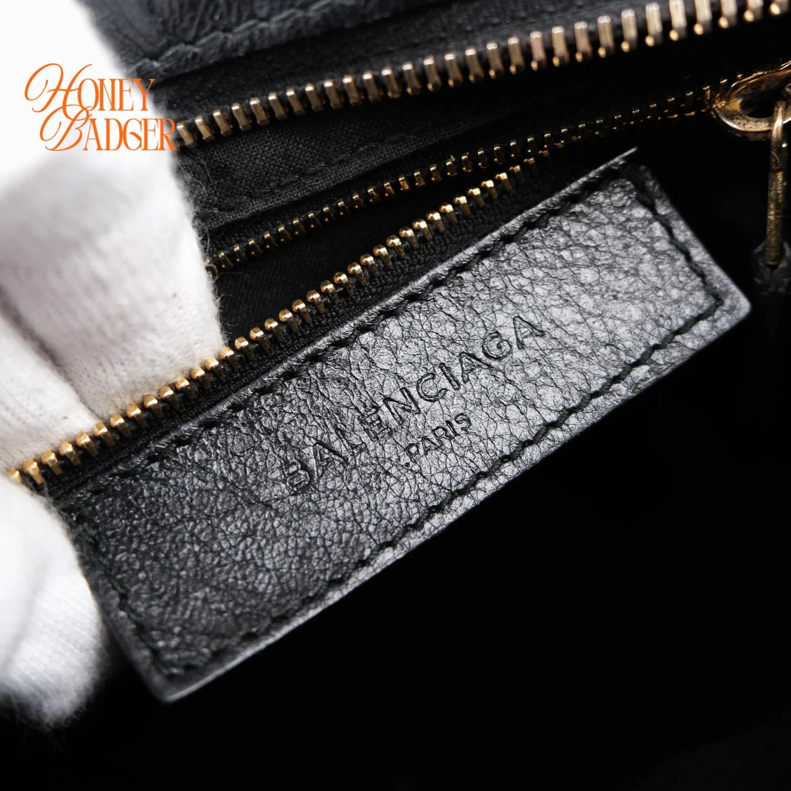 Balenciaga Classic Mini City Black Leather 2WAY Shoulder Bag Gold Hardware 309544