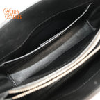 Saint Laurent Baby Sac de Jour Patch Embellished Calf Leather Black Rank A