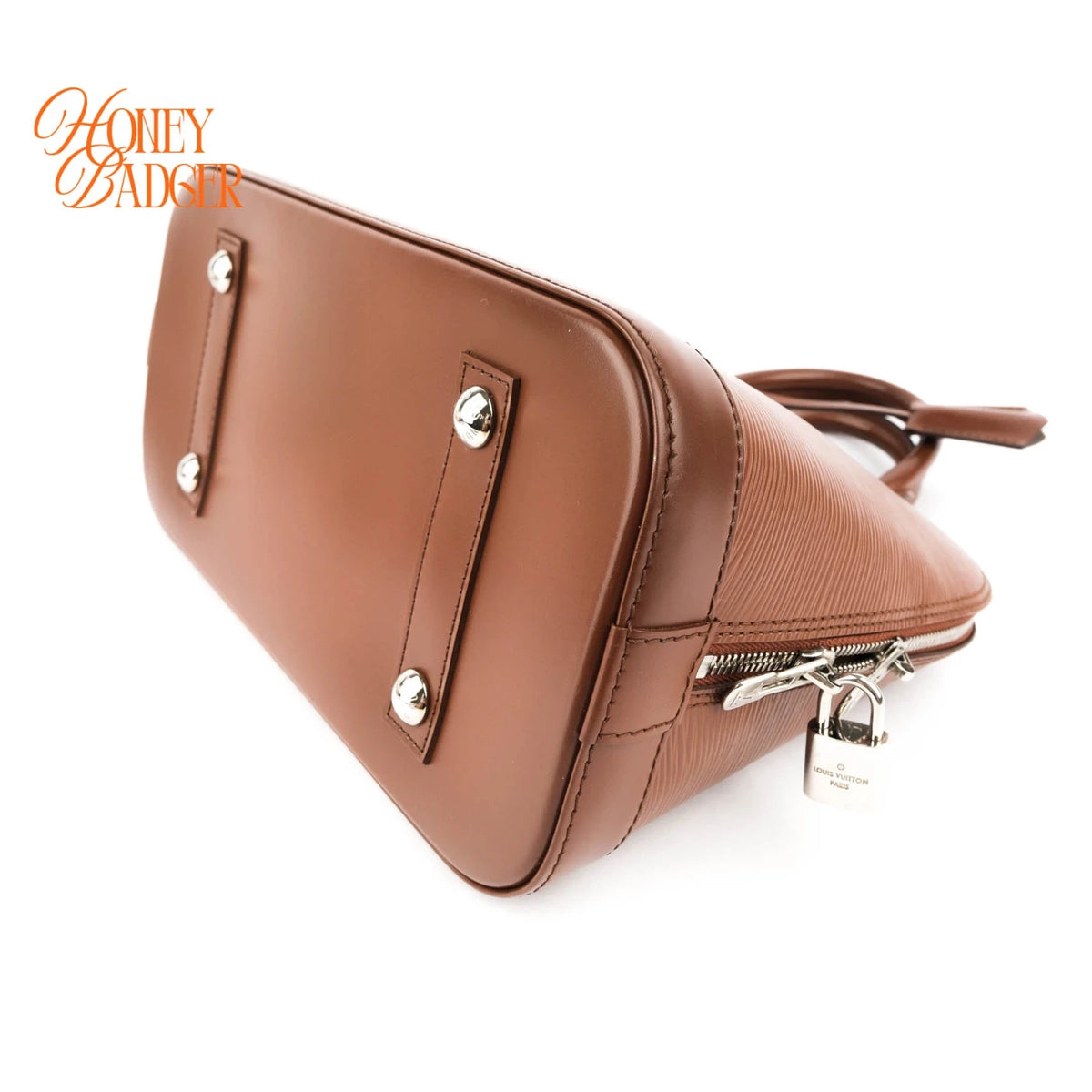 Louis Vuitton Alma PM Epi Leather Cacao Brown Silver Hardware Rank A