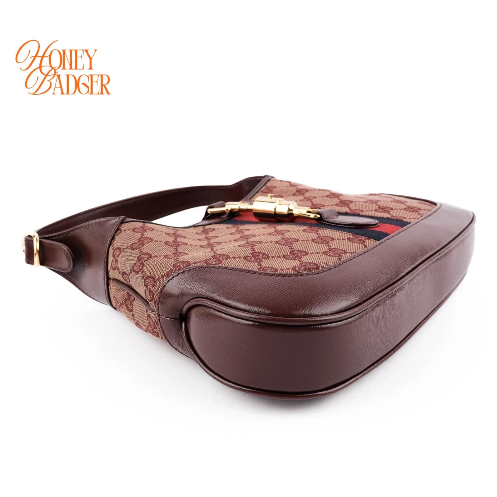 Gucci Jackie 1961 GG Canvas and Leather Burgundy Rank S