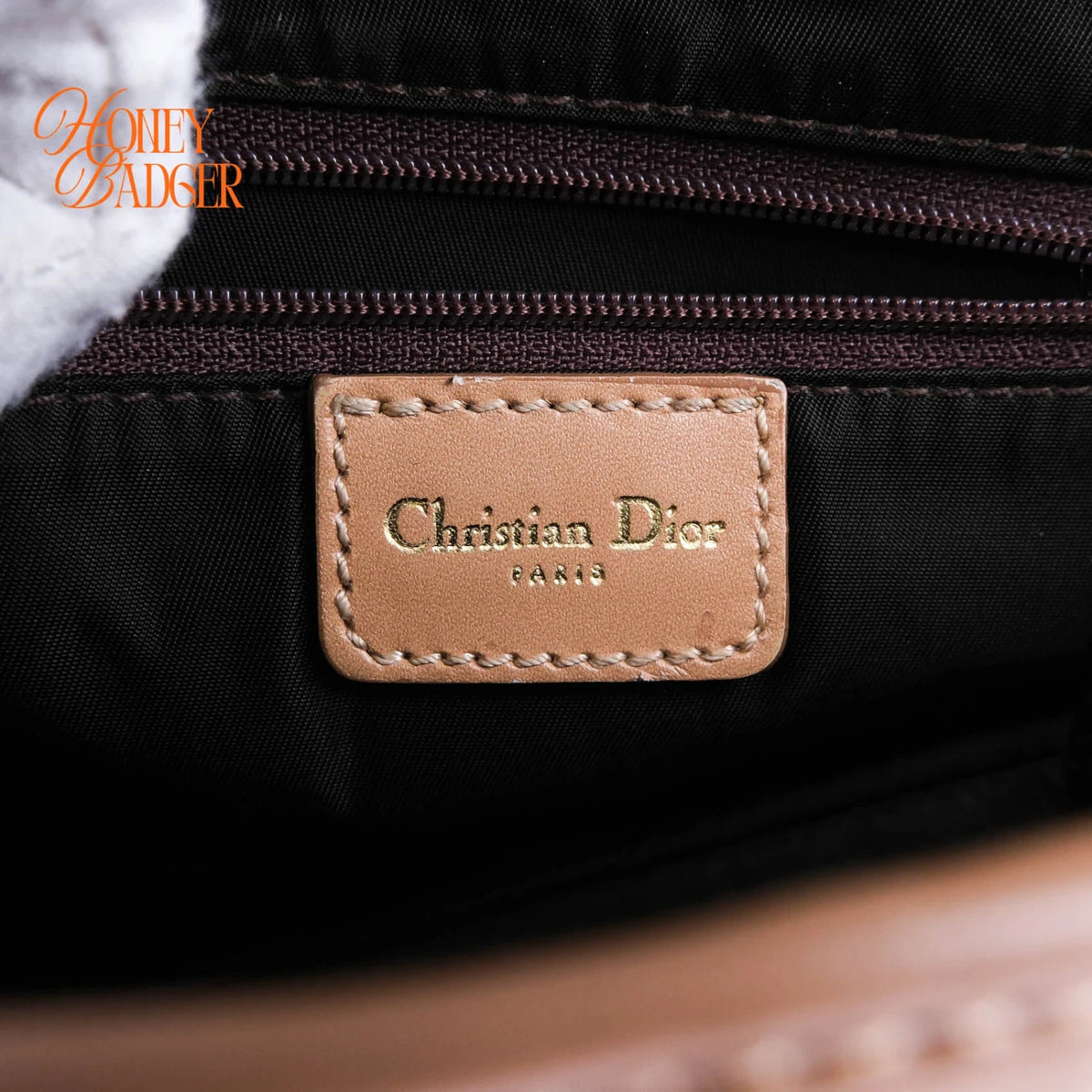 Dior Vintage Saddle Bag Trotter Canvas Brown Gold Hardware — Rank Not Provided