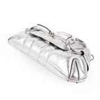 Gucci Horsebit 1955 Small Leather Silver Rank S