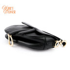 Dior Saddle Bag Calfskin Black Rank AB