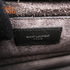 Saint Laurent Sunset Medium Grained Leather Grey Silver Hardware Rank A