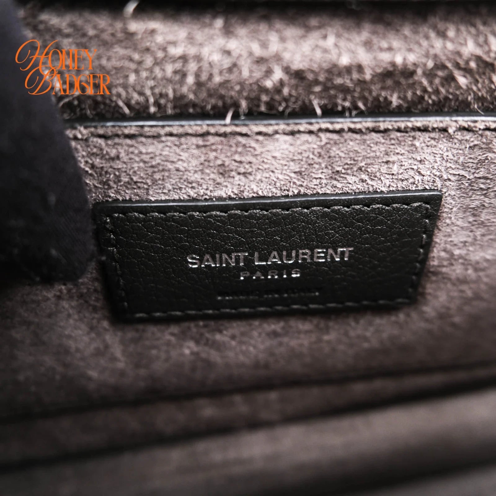 Saint Laurent Sunset Medium Grained Leather Grey Silver Hardware Rank A