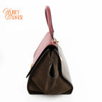 Celine Trapeze Leather and Suede Multicolor Rank A