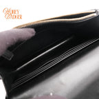 Saint Laurent Cassandre Envelope Chain Wallet Grain de Poudre Leather Black Gold Hardware Rank A