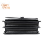 Saint Laurent Sunset Medium Smooth Leather Black Black Hardware Rank A