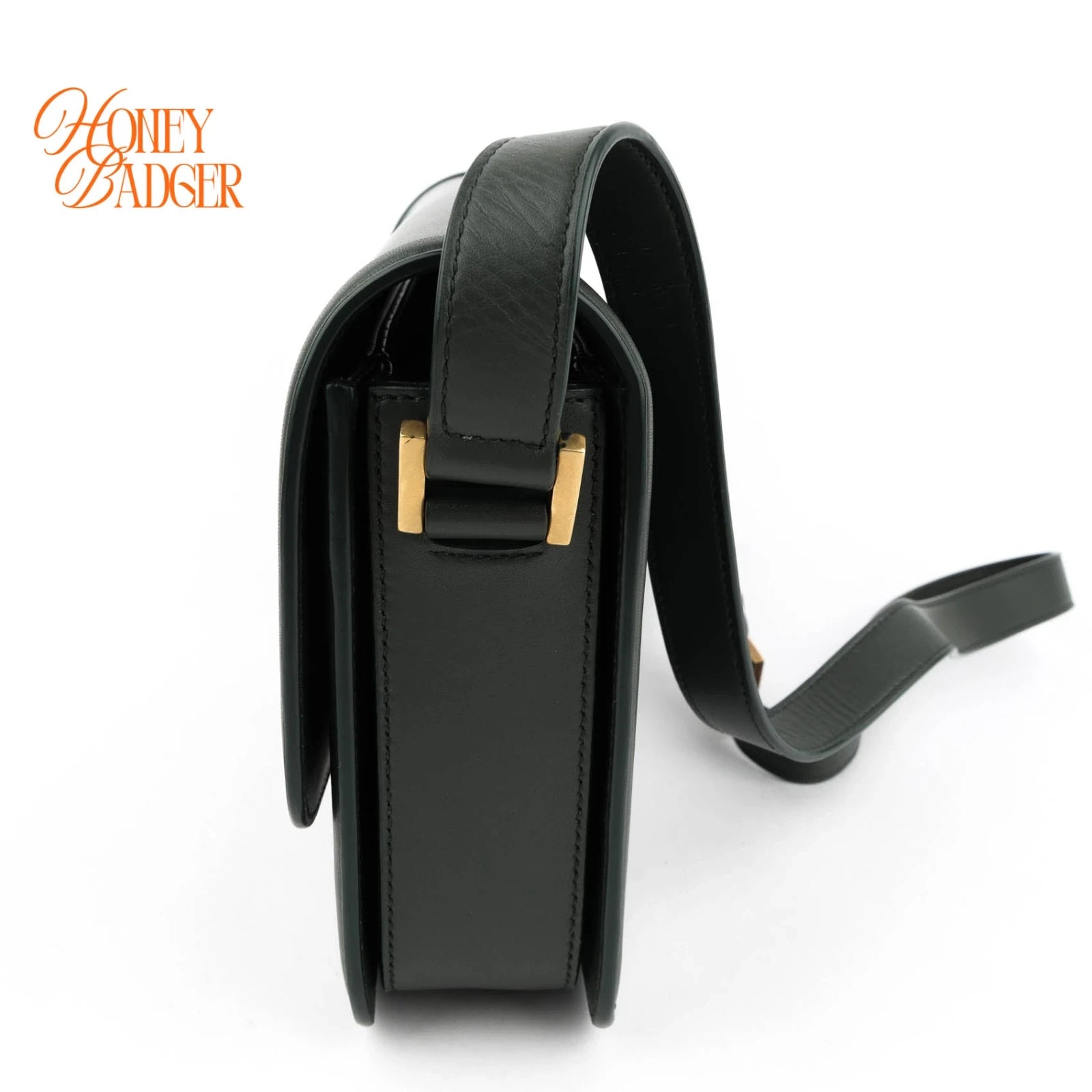 Saint Laurent Solferino Leather Green Rank A