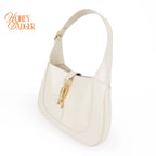 Gucci Jackie 1961 Medium Leather White Gold Hardware Rank S