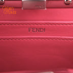 Fendi Peekaboo ISeeU Petite Smooth Leather Pink Silver Hardware Rank AB