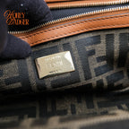 Fendi Multi-Pocket Baguette Smooth Leather Camel Rank A