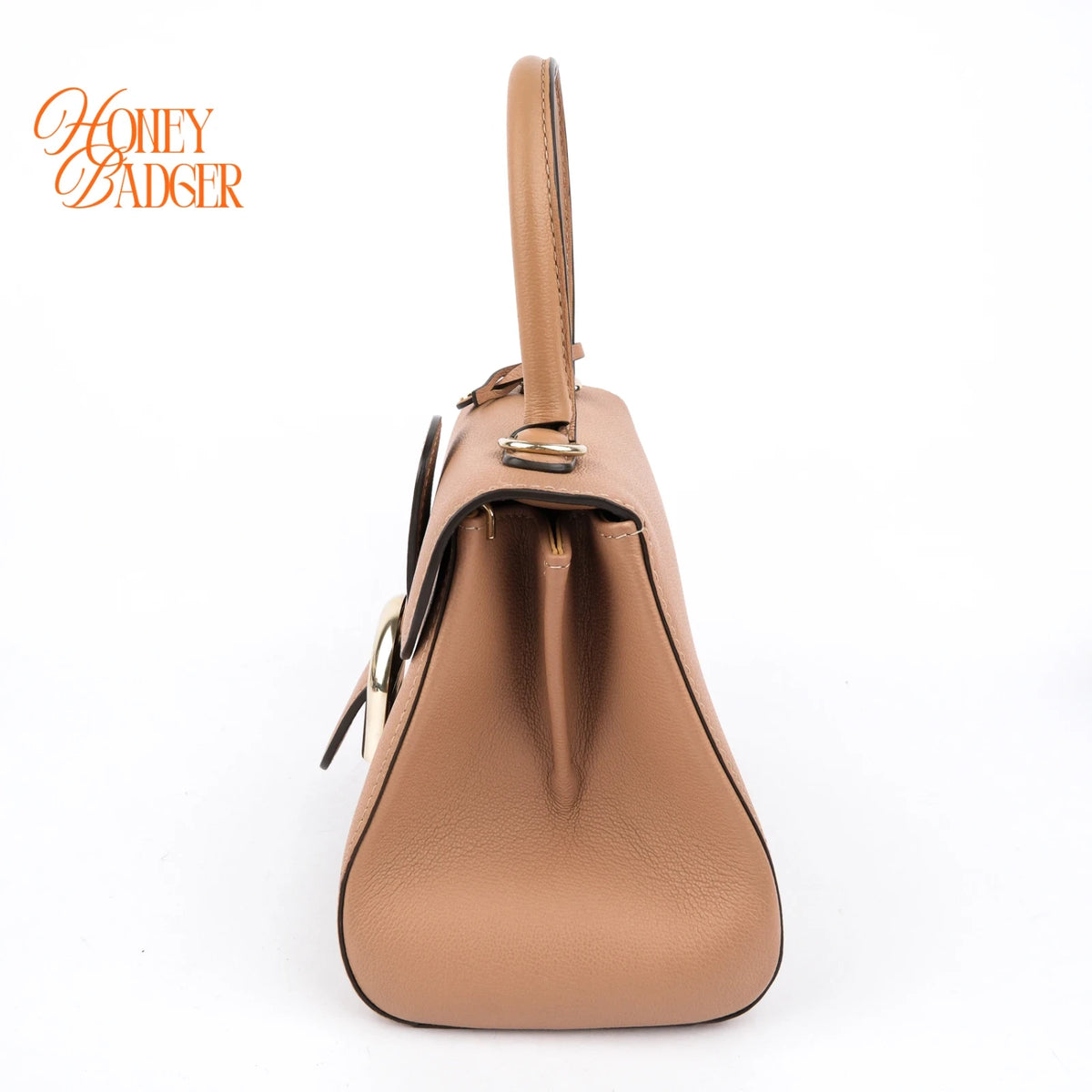 Delvaux Brillant Mini Grained Calfskin Beige Silver Hardware Rank AB