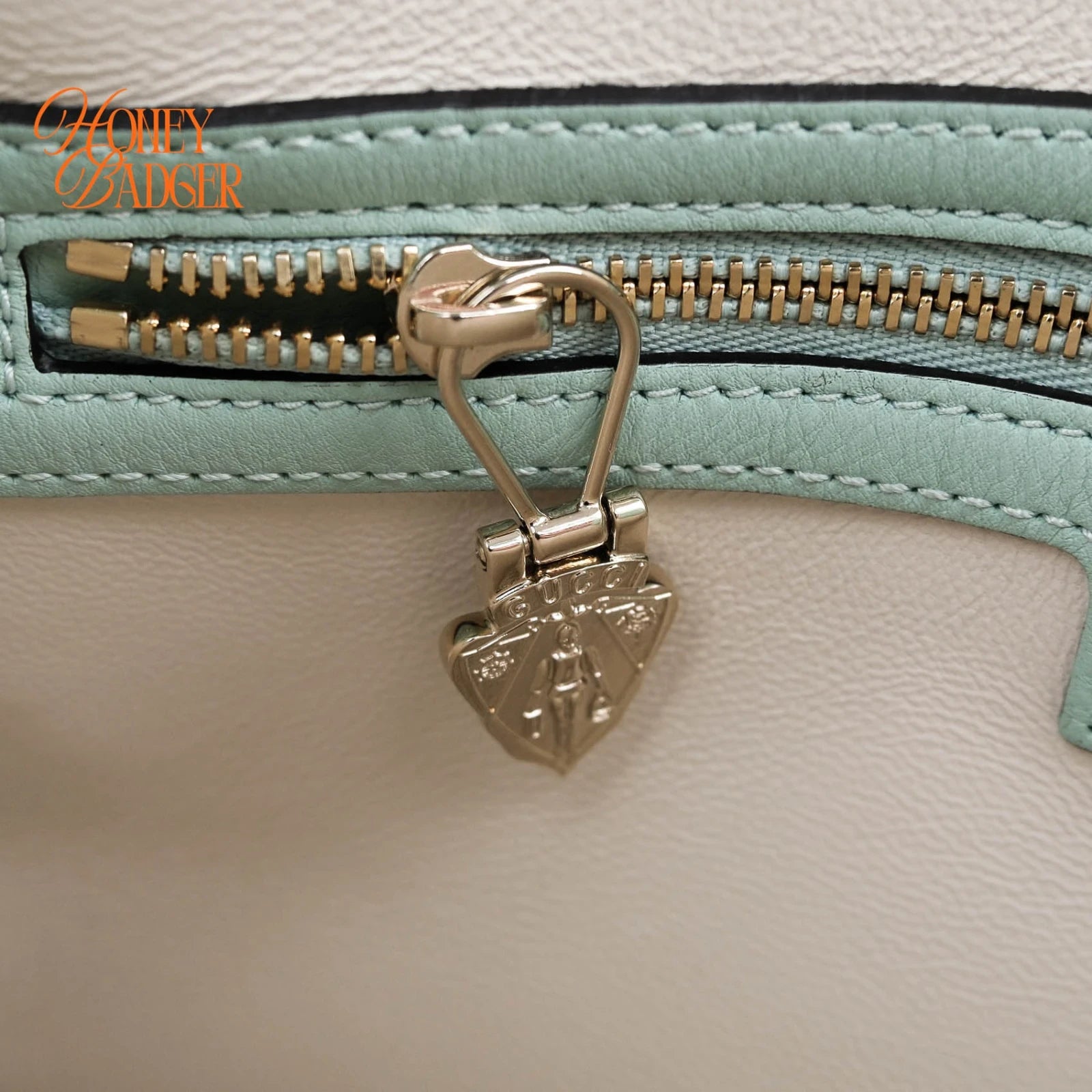Gucci Jackie 1961 Medium Patent Leather Mint Green Rank A