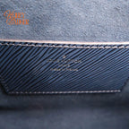 Louis Vuitton Twist MM Epi Leather Navy Gold Hardware Rank A