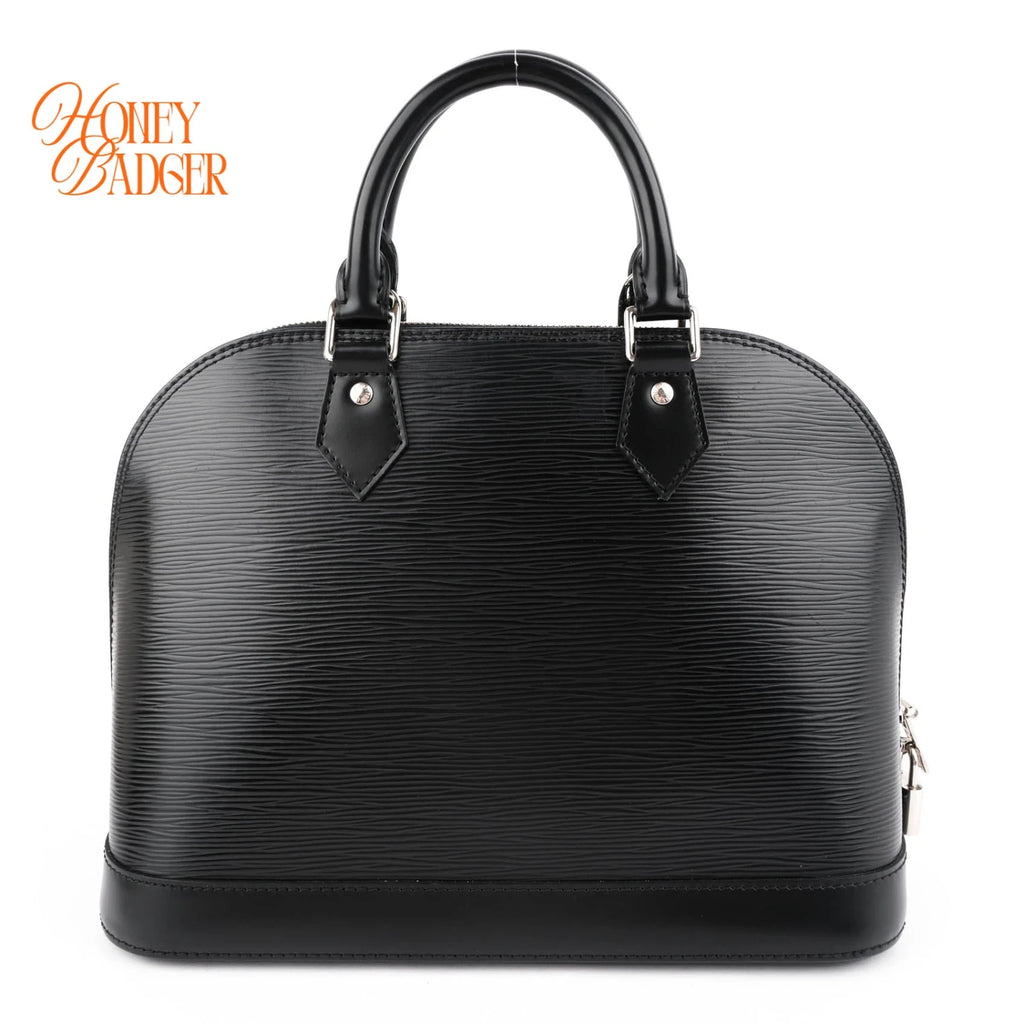 Louis Vuitton Alma PM Epi Leather Black Silver Hardware Rank A