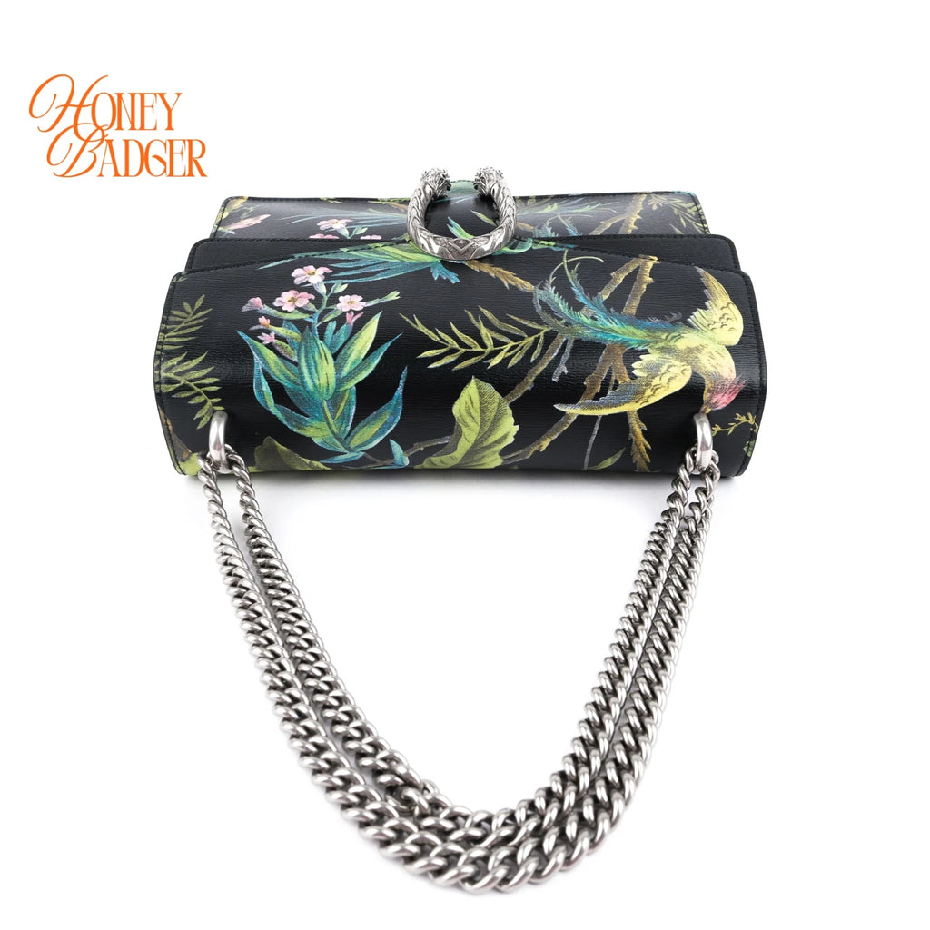 Gucci Dionysus Medium Tropical Print Leather Chain Shoulder Bag Rank A