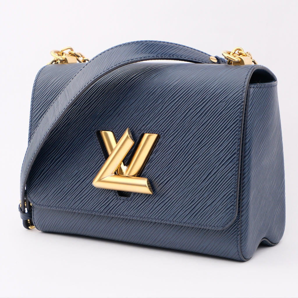 Louis Vuitton Twist MM Epi Leather Blue Shoulder Bag M53090
