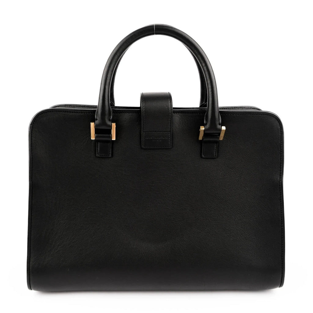 Saint Laurent Cabas Y Baby Smooth Leather Black Rank A