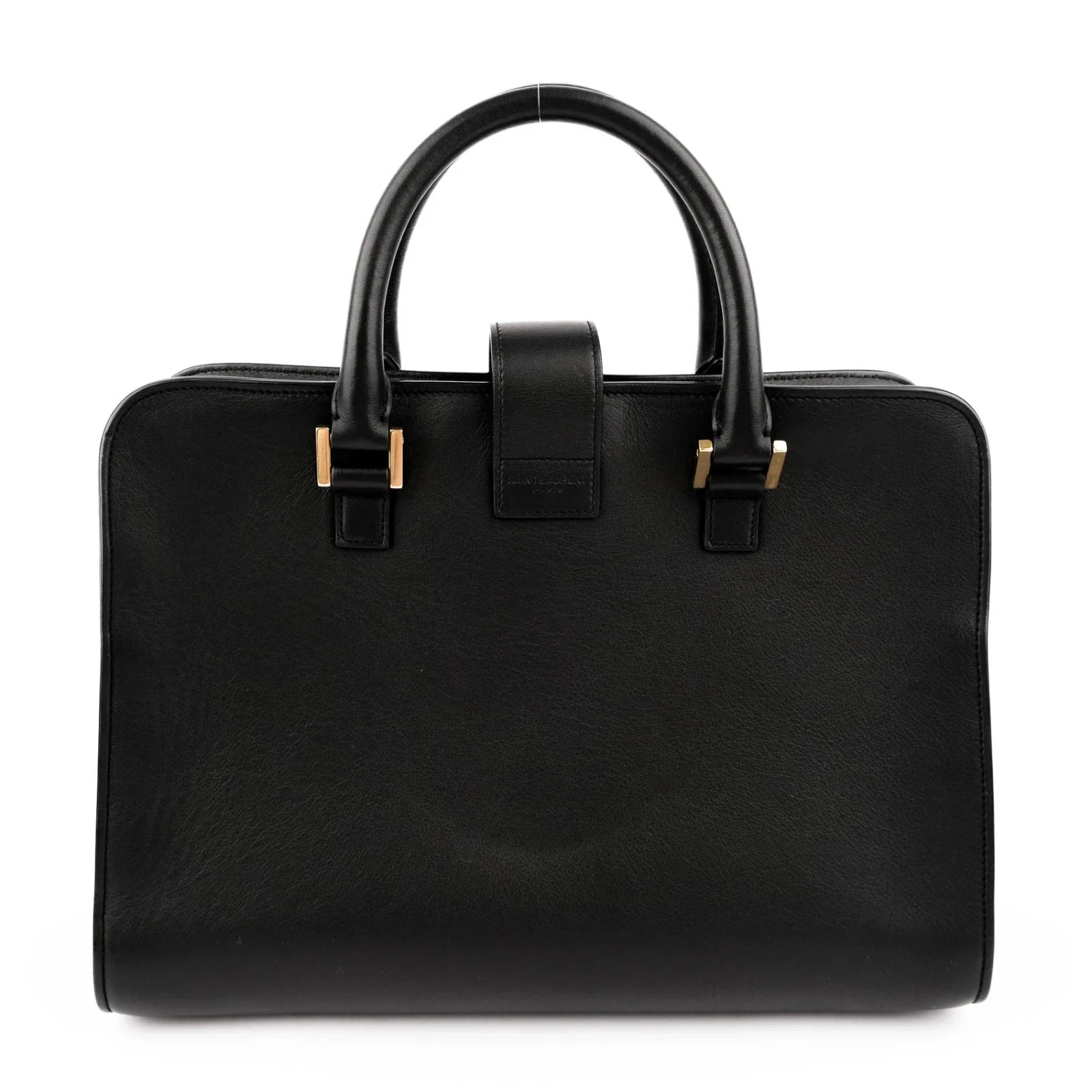Saint Laurent Cabas Y Baby Smooth Leather Black Rank A