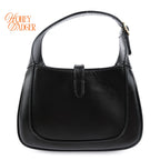 Gucci Jackie 1961 Mini Shoulder Bag Smooth Calfskin Black Gold Hardware Rank S