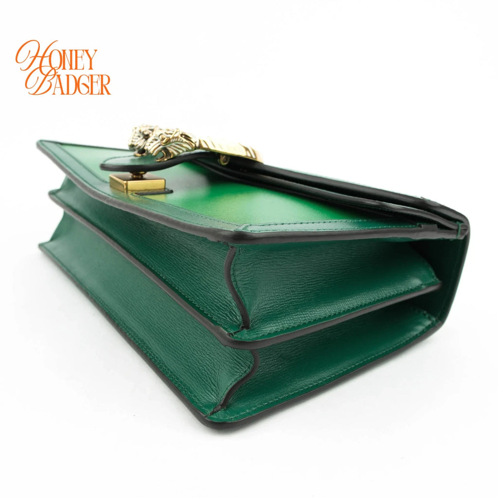 Gucci Dionysus Small Shoulder Bag Calfskin Emerald Green Two-Tone Hardware Rank A
