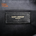 Saint Laurent Becky Matelassé Leather Shoulder Bag Black Gold Hardware Rank A
