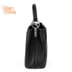 Louis Vuitton Capucines BB Taurillon Grained Leather Black Silver Hardware Rank A
