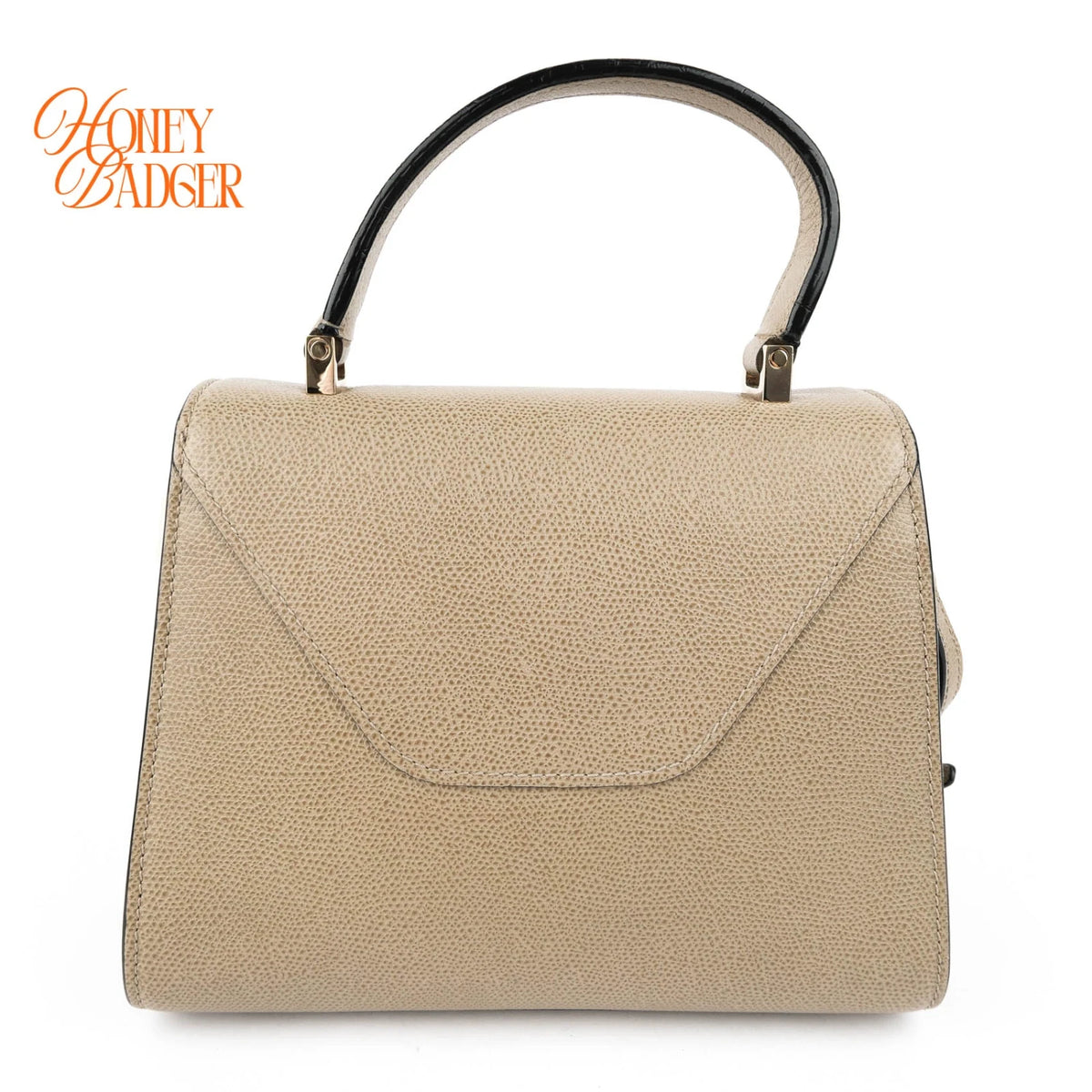 Valextra Iside Mini Millepunte Calfskin Beige Cachemire Gold Hardware Rank A