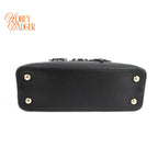 Louis Vuitton Capucines MM Black Leather Gold Hardware Grade A