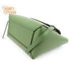 Celine Nano Belt Bag Grained Calfskin Green Gold Hardware Rank A