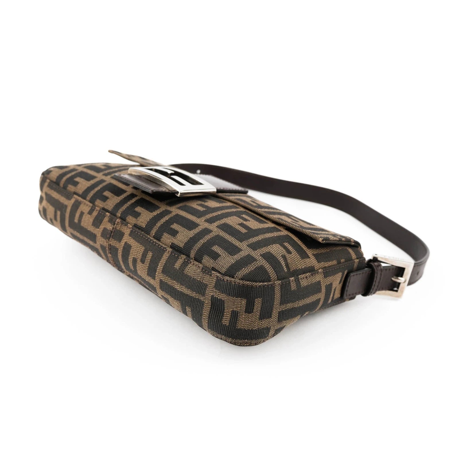 Fendi Baguette Zucca Canvas Brown Rank A