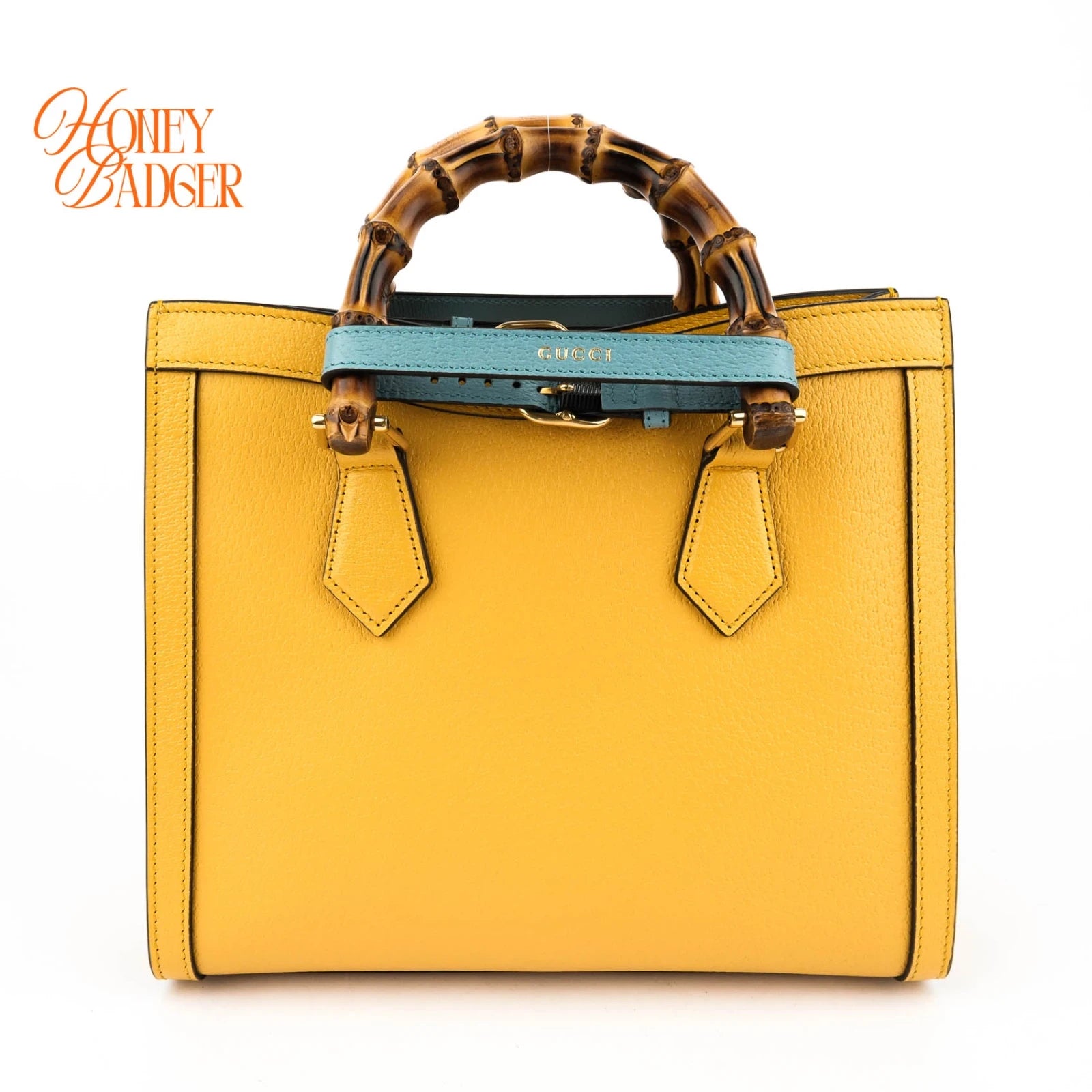 Gucci Diana Small Leather Yellow Rank S