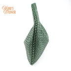 Bottega Veneta Veneta Hobo Intrecciato Leather Green Rank A