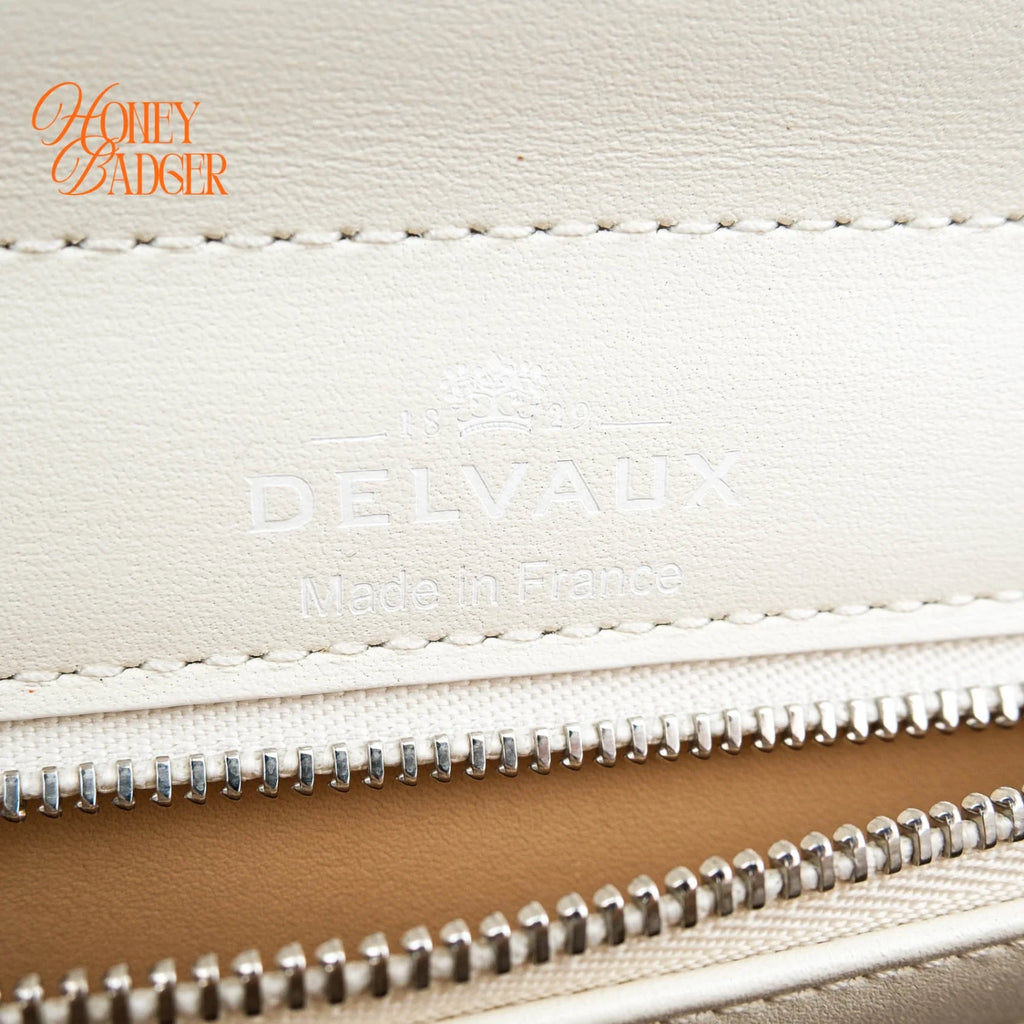 Delvaux Brillant MM Toile de Cuir Rainbow & Calf Souple Ivory Rank A