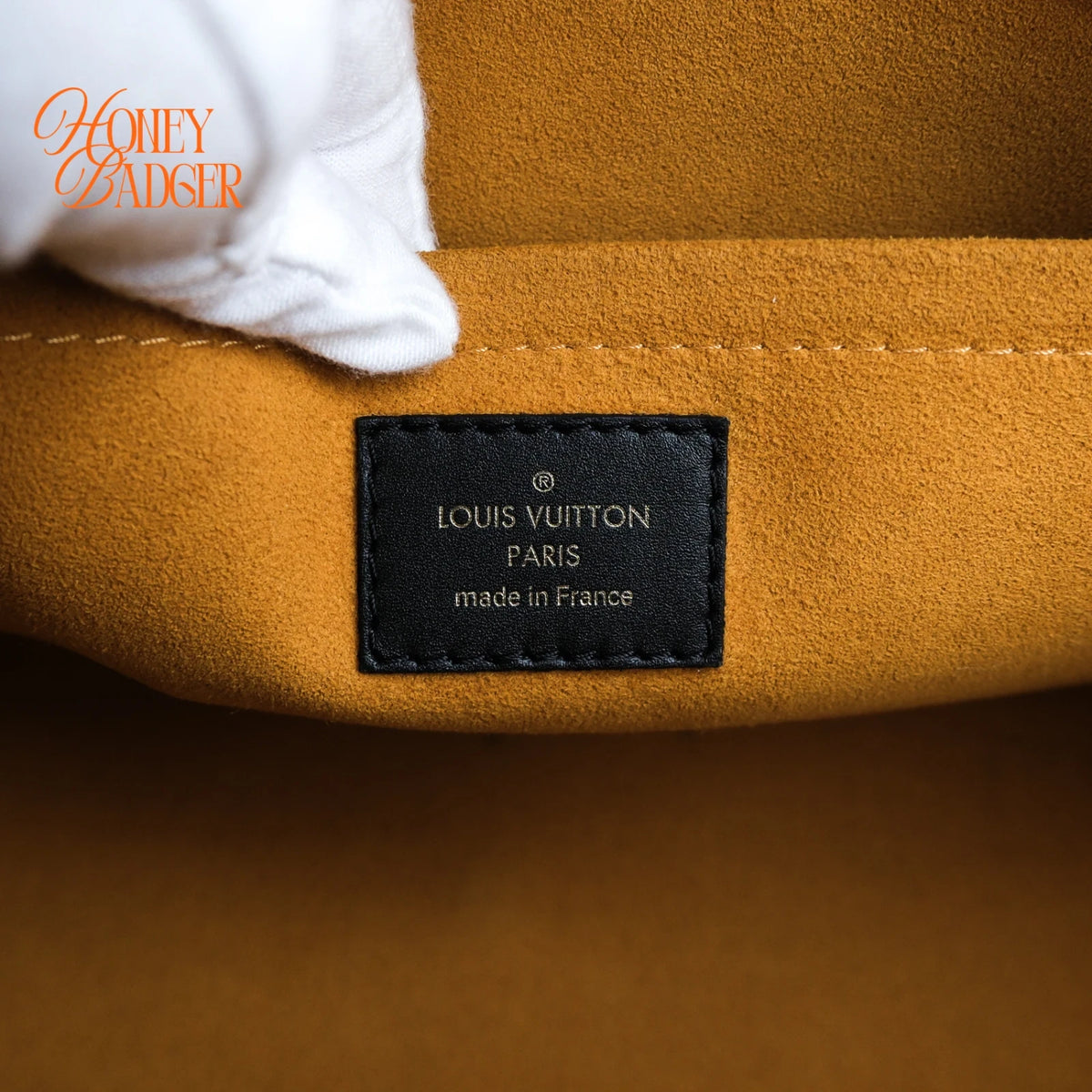 Louis Vuitton On My Side MM Calfskin Black Monogram Tufting Gold Hardware Rank AB
