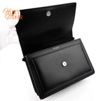 Saint Laurent Sunset Medium Smooth Leather Black Black Hardware Rank A